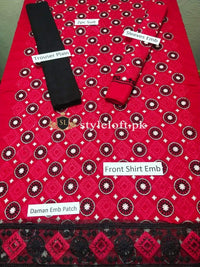 Maria.B Embroidered Linen 2Piece Suit (Shirt & Trouser)