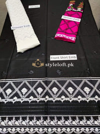 Maria.B Embroidered Linen 2Piece Suit (Shirt & Trouser)