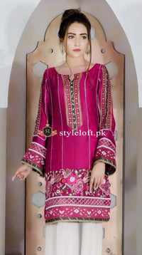 Styleloft.pk Maria.B Embroidered Linen 2Piece Suit (Shirt & Trouser) 2 PIECE