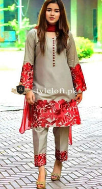 Styleloft.pk Maria.B Embroidered Linen 2Piece Suit (Shirt & Trouser) 2 PIECE