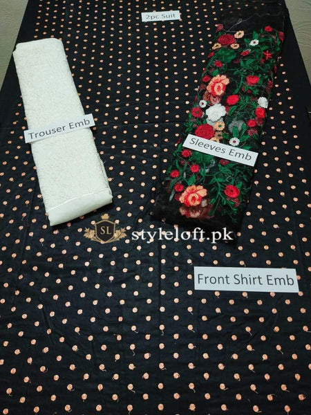 Styleloft.pk Maria.B Embroidered Linen 2Piece Suit (Shirt & Trouser) 2 PIECE