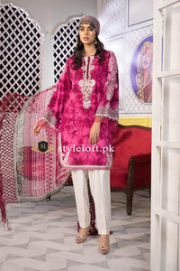 Styleloft.pk Maria B Embroidered Linen Unstitched 3 Piece Suit 3 PIECE