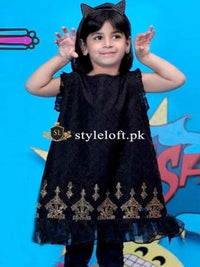 Maria B Kids Chicken Kari Unstitched 2Piece Lawn Dress