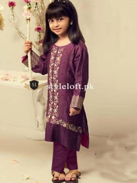 Maria B Kids Chicken Kari Unstitched 2Piece Lawn Dress