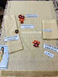 Maria B Kids Chicken Kari Unstitched 2Piece Lawn Dress