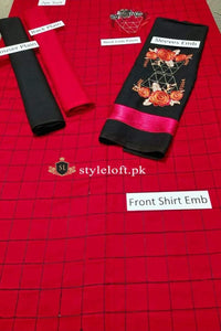Styleloft.pk Maria B Linen Embroidered Shirt & Trouser 2PC Suit 2 PIECE