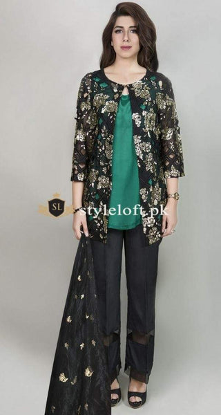 Styleloft.pk Maria.B Luxury Silk Net Collection 2020 D-01 3 PIECE