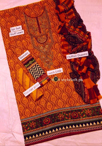 Styleloft.pk Maria B Spring/Summer Lawn 3Piece Suit 3 PIECE