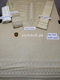 Styleloft.pk Maria B Spring/Summer Lawn 3Piece Suit THREE PIECE