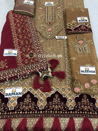 Styleloft.pk Maria B Wedding Luxery Edition Embroidered Collection 3 PIECE