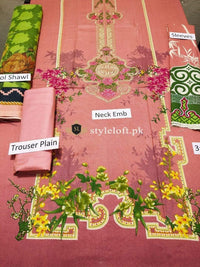 Styleloft.pk MB-004B Unstitched Winter Collection 3 PIECE