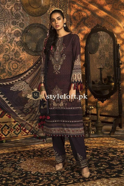 Styleloft.pk MB-006B Unstitched Winter Collection 3 PIECE
