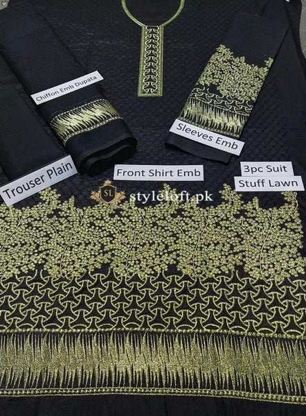 Styleloft.pk Nakoosh Embroidered Eid Collection 3 PIECE