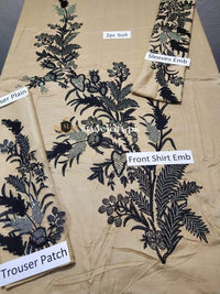 Styleloft.pk Nakoosh Linen 2PC Unstitched Suit (Shirt+Trouser) 2 PIECE