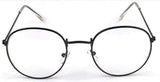 Styleloft.pk New Designer Woman Glasses Optical Frames Metal Round Eye Glass black
