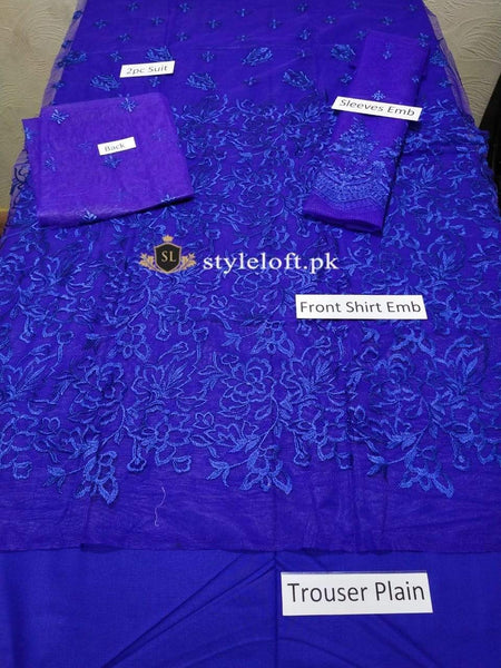 Styleloft.pk NK-008 Embroidered Linen 2Piece Suit (Shirt & Trouser) 2 PIECE