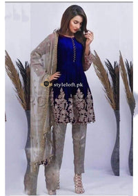 Styleloft.pk Nomi Ansari Embroidered Chiffon Collection 2022 Unstitched 3 Piece Suit 3 PIECE