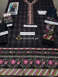 Styleloft.pk Noor By Sadia Embroidered Chikankari Suit Unstitched 3 Piece- Summer Collection 3 PIECE
