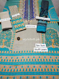 Styleloft.pk Orient Spring/Summer Lawn 3Piece Suit 3 PIECE