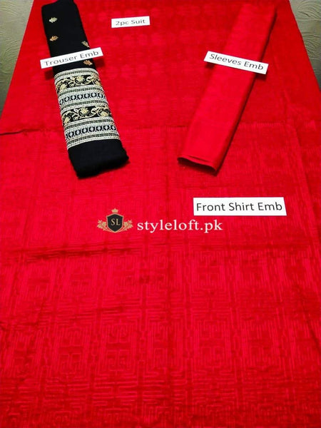 Styleloft.pk Origins Embroidered Linen 2Piece Suit (Shirt & Trouser) 2 PIECE