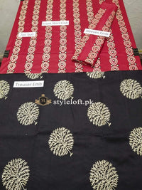 Styleloft.pk Phulkari Linen Embroidered Shirt & Trouser 2PC Suit 3 PIECE