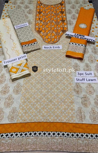 Styleloft.pk Saira Rizwan Spring/ Summer Lawn 3Piece 3 PIECE
