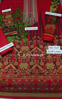 Styleloft.pk Salitex Spring/ Summer Lawn 3Piece 3 PIECE