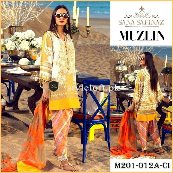 Sana Safinaz Muzlin Lawn Collection 2020 Unstitched 3 Piece Suit