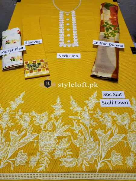 Styleloft.pk Sapphire Spring/Summer Lawn 3Piece Suit 3 PIECE