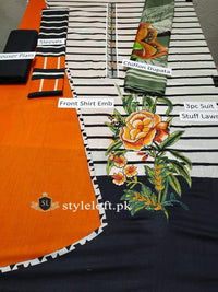 Styleloft.pk Sapphire Spring/Summer Lawn 3Piece Suit THREE PIECE