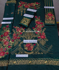 Styleloft.pk Serene Full Embroiereded Party Wear 3 PIECE