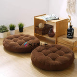 Styleloft.pk Velvet Floor Round Cushion | Filled Floor Cushion cushion