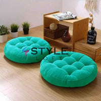 Styleloft.pk Velvet Floor Round Cushion | Filled Floor Cushion cushion