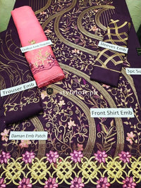 Styleloft.pk Zabtan Unstitched Linen 3Piece Dress 3 PIECE