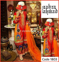 Zahra Ahmed Lawn Collection 2020 Unstitched 3 Piece Suit