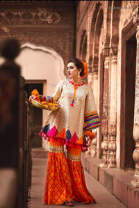 Styleloft.pk Zahra Ahmed Linen 2PC Unstitched Suit (Shirt+Trouser) 2 PIECE