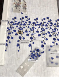 Styleloft.pk Zainab Chottani Embroidered Net & Linen Unstitched 2 Piece Suit 2 PIECE