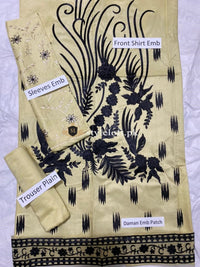 Styleloft.pk Zainab Chottani Linen Collection Embroidered 2PC Unstitched Suit 2 PIECE