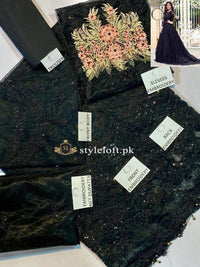 Styleloft.pk Zainab Chottani Party Wear 3Piece Net Embroidered Dress 3 PIECE