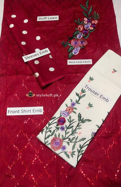 Styleloft.pk Zainab Chottani Spring/Summer Lawn 2Piece Suit(Shirt & Trouser) 2 PIECE