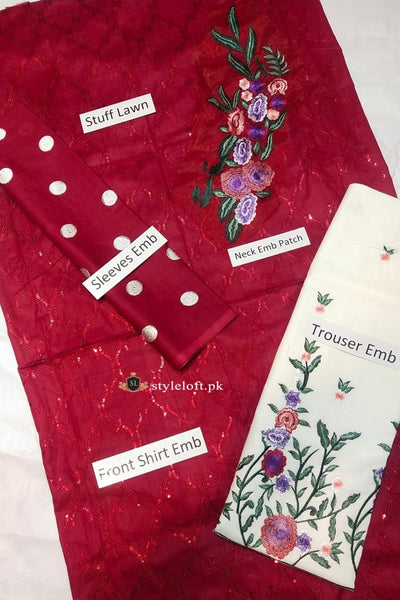 Styleloft.pk Zainab Chottani Spring/Summer Lawn 2Piece Suit(Shirt & Trouser) 2 PIECE